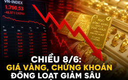 Chuyện gì đây: Giá vàng, chứng khoán đồng loạt giảm sâu chiều 8/6
