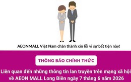 Aeon Mall xin lỗi