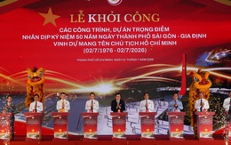 TP.HCM khởi công 8 dự án hơn 253.000 tỷ kỷ niệm 50 năm thành phố mang tên Bác