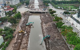 Toàn cảnh dự án cải tạo sông Kim Ngưu chống ngập cho Hà Nội sau 6 tháng thi công
