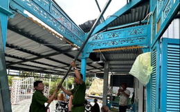 Mưa dông, lốc xoáy tốc mái 15 căn nhà ở Cần Thơ