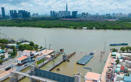 Thi công dự án chống ngập 10.000 tỷ, kênh Tẻ - Đôi tạm cấm luồng