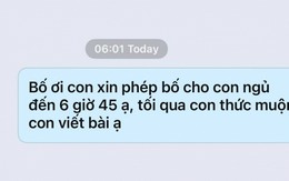 Tin nhắn lúc 6 giờ sáng của một nữ sinh khiến nhiều người "đọc thôi đã thấy không thở nổi"
