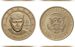 Mỹ sản xuất đồng xu 1 USD có hình ông Trump