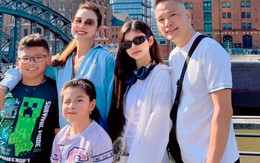 Hoa hậu Jennifer Phạm và chồng đại gia đưa 3 con đi châu Âu
