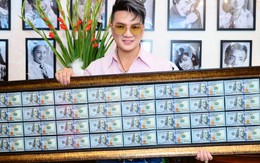 Đàm Vĩnh Hưng được tặng 1 khung toàn tiền đô la: "Tôi xém xỉu nhưng phải bình tĩnh lại"