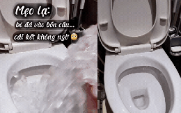 "Học lỏm" trên mạng bỏ đá vào bồn cầu để làm sạch: Không ngờ lại nhanh gọn, hiệu nghiệm đến vậy!