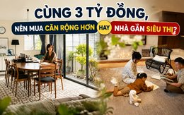 Cùng 3 tỷ đồng, nên mua căn rộng hơn hay nhà gần siêu thị? Có con nhỏ mới hiểu lựa chọn nào đáng tiền hơn