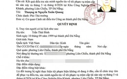 Công an truy tìm 2 người tên Lê Văn Cảnh SN 2002 và Trần Thái Bình SN 1999