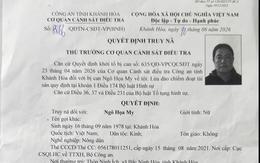 Quyết định truy nã Ngô Họa My SN 1978