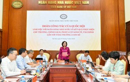 Phó Chủ tịch Quốc hội Nguyễn Thị Hồng đề nghị Ngân hàng Nhà nước giữ vững ổn định vĩ mô, kiểm soát lạm phát, đồng thời đảm bảo thúc đẩy tăng trưởng kinh tế 2 con số