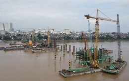 Ba đại công trường vượt sông Hồng tăng tốc