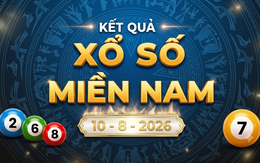 XSMN 10/8 - Kết quả xổ số miền Nam hôm nay thứ Hai ngày 10/8/2026