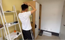 Căn phòng được công ty cấp cho bảo vệ SN 1995, lương 35 triệu/ tháng
