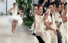 Hari Won catwalk mở màn show Đỗ Long, Trấn Thành thể hiện ngay tình cảm với vợ