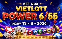 Vietlott 13/8 - Xổ số Power 6/55 - Kết quả xổ số Vietlott hôm nay 13/8/2026
