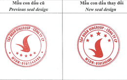 Từ hôm nay, Vingroup chính thức có mẫu con dấu mới