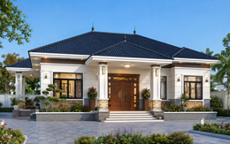 Chi phí xây nhà mái Nhật 1 tầng 3 phòng ngủ 100m² bao nhiêu?