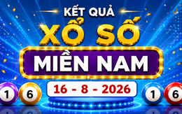XSMN 16/8 - Kết quả XSMN hôm nay Chủ Nhật ngày 16/8/2026