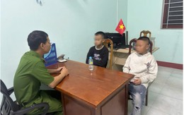 Công an phát hiện 2 anh em 13, 14 tuổi tự ý đi xe máy vượt 600km thăm bà ngoại