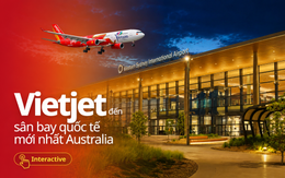 Vietjet đến sân bay quốc tế mới nhất Australia