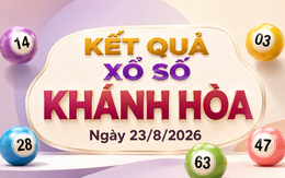 XSKH 23/8 - Kết quả xổ số Khánh Hòa hôm nay 23/8/2026