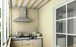 Lời khuyên cho những gia đình đang đặt bếp ở ban công