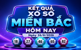 XSMB 26/8 - Xổ số miền Bắc hôm nay ngày 26/8/2026