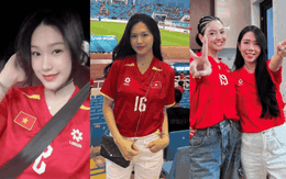 Dàn WAGs xinh đẹp Doãn Hải My, Chu Thanh Huyền đọ sắc rực rỡ trên khán đài, sẵn sàng cổ vũ chung kết Việt Nam vs Thái Lan