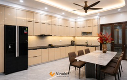 Chỉ hơn 10 triệu đồng/mét dài, Tủ bếp inox Vinakit xứng đáng là Tủ bếp inox Quốc dân