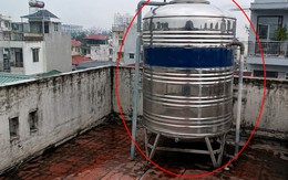 Lời khuyên cho những gia đình đang đặt bồn nước trên sân thượng