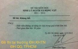 Đề thi chỉ có duy nhất 2 TỪ của một trường ĐH đang khiến cư dân mạng toát mồ hôi, nhìn tên người ra đề càng phục sát đất!