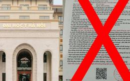 Đại học Y Hà Nội thông tin về giấy báo trúng tuyển học bổng giả mạo