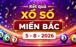XSMB 5/8 - Kết quả xổ số miền Bắc hôm nay thứ Tư ngày 5/8/2026