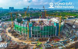 Quá nhanh: 10 tháng làm xong hơn 60% siêu sân vận động lớn thứ hai Việt Nam, khán đài 60.000 chỗ dần thành hình, chuẩn bị lắp mái vòm thép "khủng"