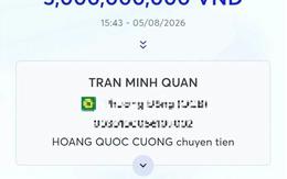 Tài khoản ngân hàng phát sinh 12 giao dịch chuyển khoản liên tiếp với tổng 5 tỷ đồng: Người đàn ông được công an mời làm việc