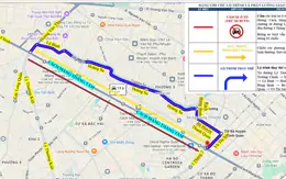 TPHCM: Ô tô lưu thông một chiều đường Cách mạng Tháng Tám để thi công metro số 2