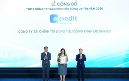 Mcredit ghi danh Top 5 Công ty tài chính tiêu dùng uy tín năm 2026