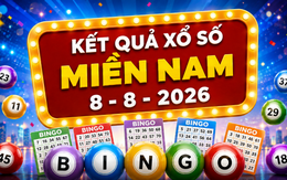 XSMN 8/8 - Kết quả xổ số miền Nam hôm nay thứ Bảy ngày 8/8/2026