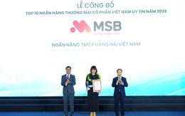 MSB được Vietnam Report vinh danh tại hai bảng xếp hạng uy tín năm 2026