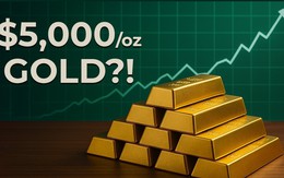 Giá vàng được dự báo có thể sớm đạt 5.400 USD/ounce