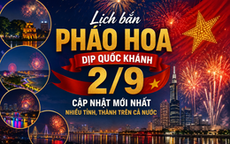 Danh sách các điểm bắn pháo hoa dịp Quốc khánh 2/9 trên cả nước: Check ngay để lên lịch đi xem