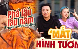 Trấn Thành dẫn 3 đàn em ngồi bệt vỉa hè ăn tô phá lấu 30.000 đồng, một người ăn đến mức mồ hôi ướt trán