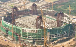 Đại công trường sân vận động 60.000 chỗ tại Hưng Yên sau gần 11 tháng thi công
