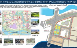 Xã Thiên Lộc đấu giá 105 thửa đất ở tại 3 khu đất