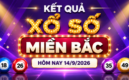 XSMB 14/9 - Kết quả xổ số miền Bắc hôm nay thứ Hai ngày 14/9/2026