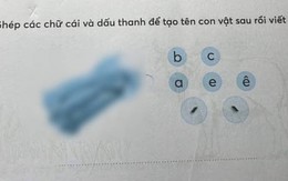 Con vật trong bài tập tiếng Việt này có gì "khác lạ" mà khiến 1 bà mẹ bức xúc, hội phụ huynh cũng vào cuộc tranh luận?