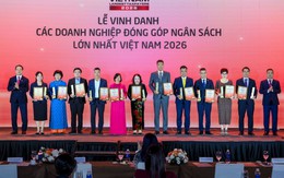 Lễ Vinh danh Doanh nghiệp nộp ngân sách lớn nhất 2025: Hàng chục đại diện nộp ngân sách hàng trăm nghìn tỷ đồng góp mặt