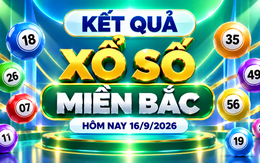 XSMB 16/9 - Kết quả xổ số miền Bắc hôm nay thứ Tư ngày 16/9/2026
