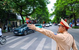 Hà Nội cấm ô tô đi thẳng từ đường Trung Thư đi Trung Văn giờ cao điểm